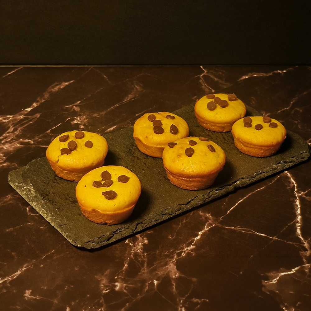 Muffinsnack de chispas de chocolate